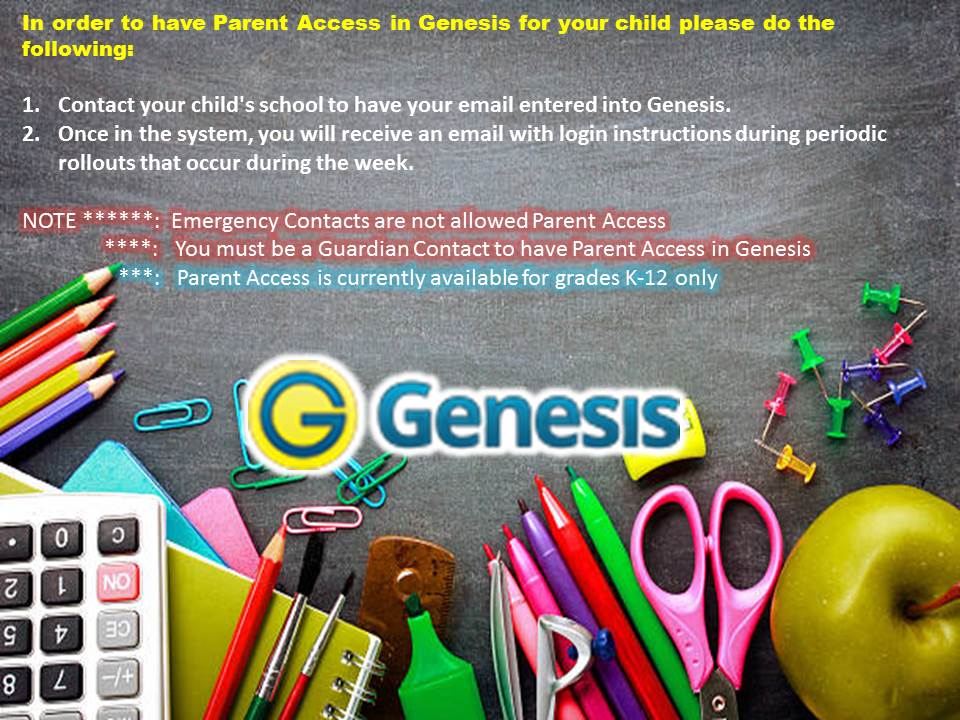 Genesis Parent Access – Linden Public Schools